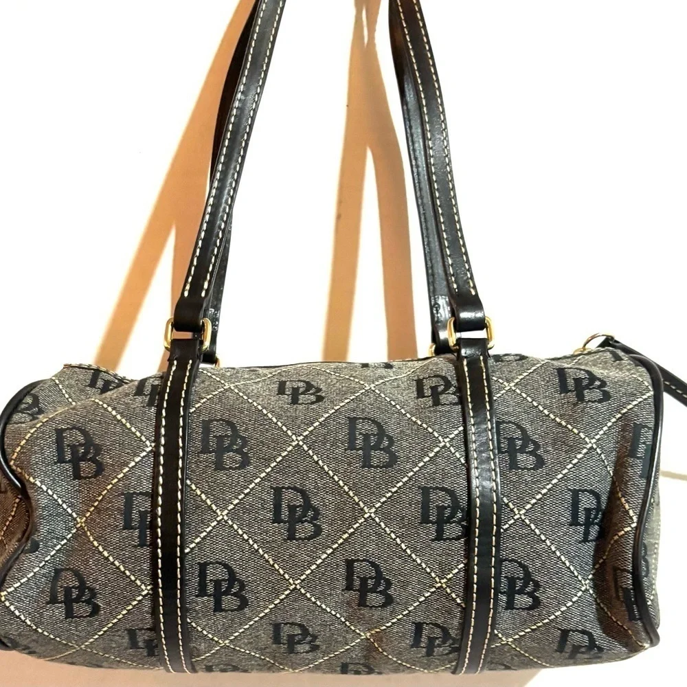Dooney bourke signature print canvas handbag